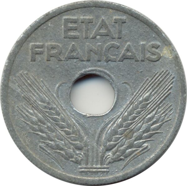 FRANCE 20 CENTIMES TYPE VINGT 1941 SUP-