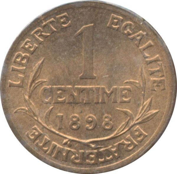 FRANCE 1 CENTIME DUPUIS 1898 SUP/NC TACHE
