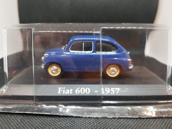 FIAT 600 1957 BLEU 1/43 BOITE D'ORIGINE