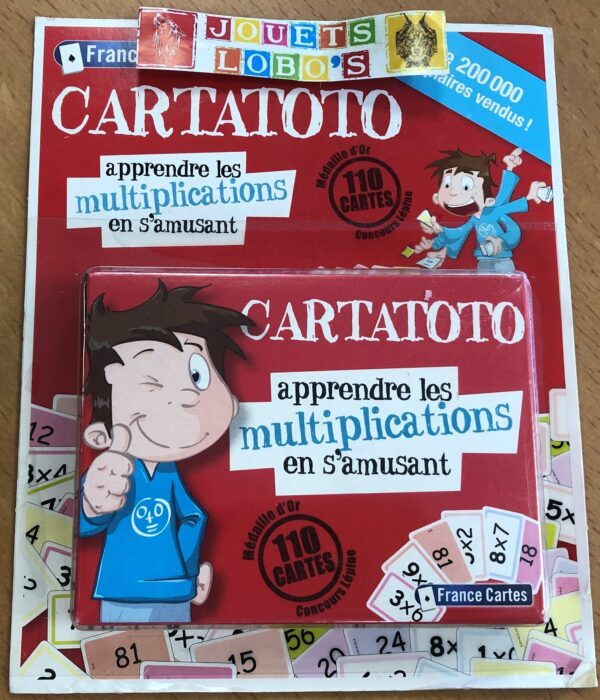 CARTATOTO APPRENDRE LES MULTIPLICATIONS EN S AMUSANT de chez FRANCE CARTES NEUF