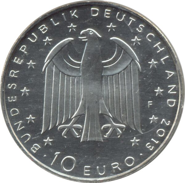 Allemagne 2013 D 10 EURO 200 ANS NAISSANCE DE GEORG BUCHNER BE
