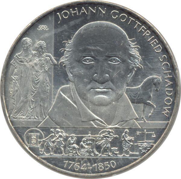 Allemagne 2014 A 10 EURO 250 ANS JOHANN GOTTFRIED SCHADOW BE