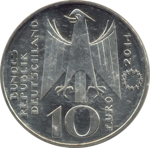 Allemagne 2014 J 10 EURO 300 ANS ECHELLE DE FAHRENHEIT BE