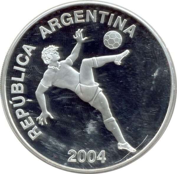 ARGENTINE 5 PESOS 2004 FIFA WORLD CUP 2006 ALLEMAGNE SUP/NC ARGENT