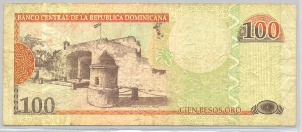 REPUBLIQUE DOMINICAINE 100 PESOS 2006 SERIE RB TB+