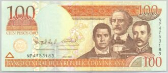 REPUBLIQUE DOMINICAINE 100 PESOS 2006 SERIE NP NEUF