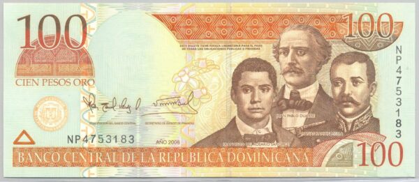 REPUBLIQUE DOMINICAINE 100 PESOS 2006 SERIE NP NEUF