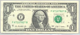 U.S.A. (GEORGIE) 1 DOLLAR 2009 SERIE F TTB+