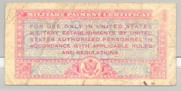 U.S.A. 5 CENTS MILITARY PAYMENT CERTIFICATE SERIE 471 47 TB+