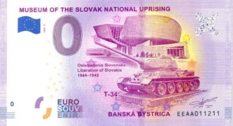 SLOVAQUIE 2020-4 MUSEUM OF THE SLOVAK NATIONAL UPRISING BILLET SOUVENIR 0 EURO TOURISTIQUE NEUF
