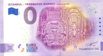 TURQUIE 2020-1 ISTANBUL YEREBATAN SARNICI BILLET SOUVENIR 0 EURO TOURISTIQUE NEUF