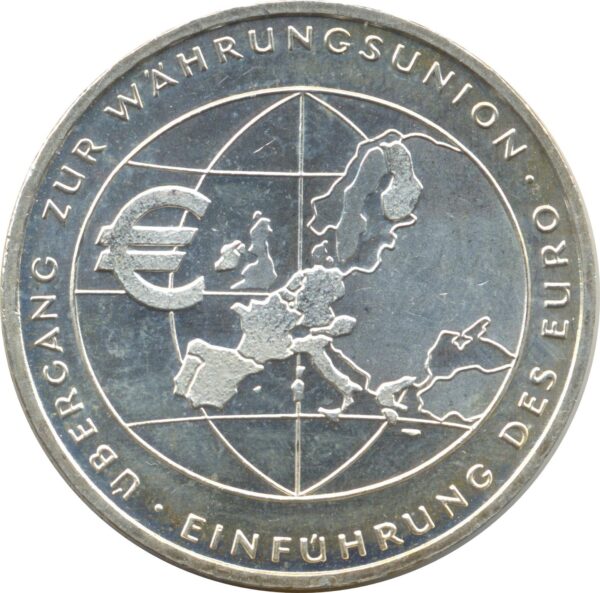 ALLEMAGNE 10 EURO 2002 F INTRODUCTION DE L'EURO SUP ARGENT