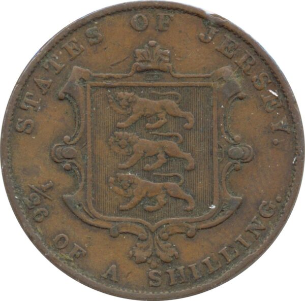 JERSEY 1/26 SHILLING VICTORIA 1858 TB+ N2