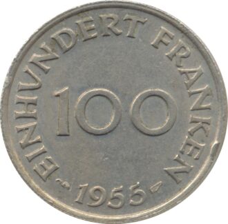SARRE 100 FRANKEN 1955 TTB coup