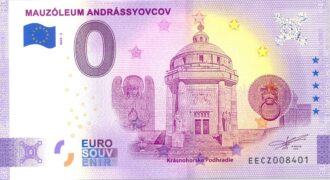 SLOVAQUIE 2020-2 MAUZOLEUM ANDRASSYOVCOV VERSION ANNIVERSAIRE BILLET SOUVENIR 0 EURO TOURISTIQUE NEUF