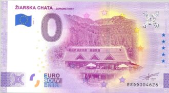 SLOVAQUIE 2020-1 ZIARSKA CHATA BILLET SOUVENIR 0 EURO TOURISTIQUE NEUF