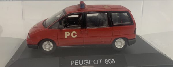 PEUGEOT 806 POMPIER PC 1/43 BOITE