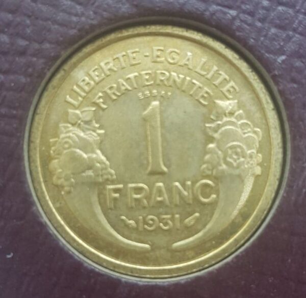 FRANCE SERIE MORLON ESSAI 1931 50 CENTIMES 1 FRANC 2 FRANCS BOITE DE PRESENTATION SUP/NC