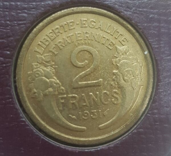 FRANCE SERIE MORLON ESSAI 1931 50 CENTIMES 1 FRANC 2 FRANCS BOITE DE PRESENTATION SUP/NC