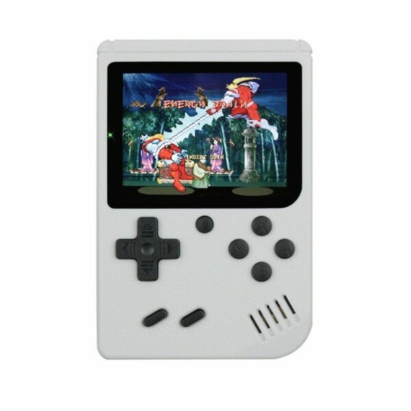 MINI Console de Jeu BLANCHE Portable avec 400 Jeux rétros et classiques et un écran couleur de 3 Pouces