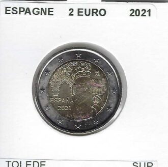 ESPAGNE 2021 2 EURO COMMEMORATIVE TOLEDE SUP