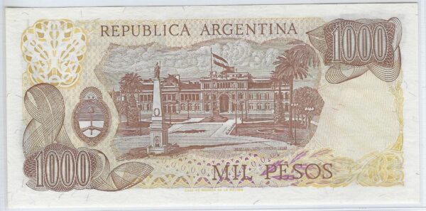 ARGENTINE 1000 PESOS NON DATE (1976-83) SERIE I SUP