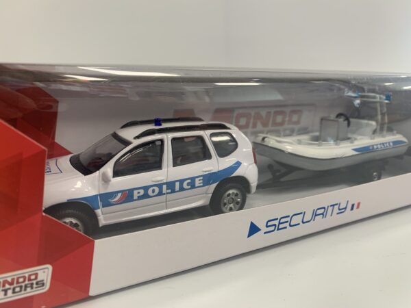 DACIA DUSTER + ZODIAC SECURITY POLICE 1/43 MONDO MOTORS