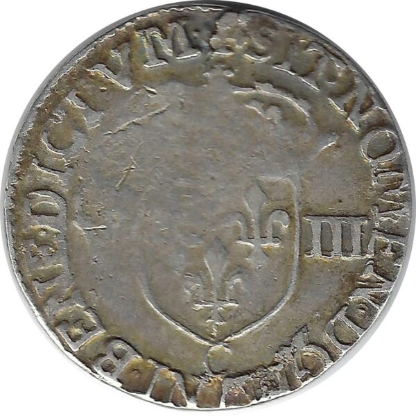 HENRI IV (1589-1610) HUITIEME D'ECU 1603 C (St LO) 5eme TYPE B+