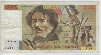 FRANCE 100 FRANCS DELACROIX 1980 R.28 TTB