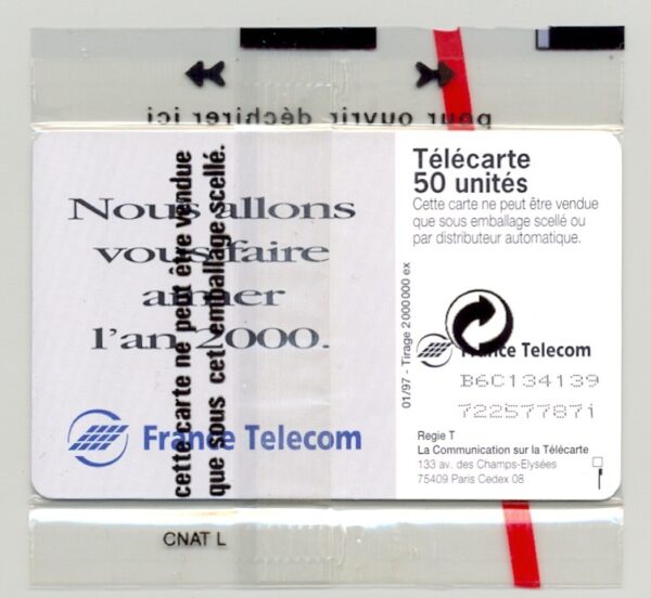 TELECARTE NSB 50 UNITE 01/97 L'AN 2000 F711