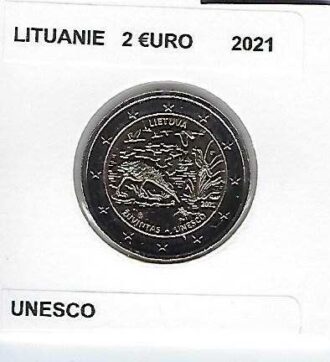 LITUANIE 2021 2 EURO COMMEMORATIVE UNESCO SUP
