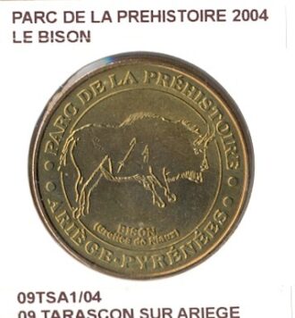 09 TARASCON SUR ARIEGE PARC DE LA PREHISTOIRE LE BISON 2004 SUP-