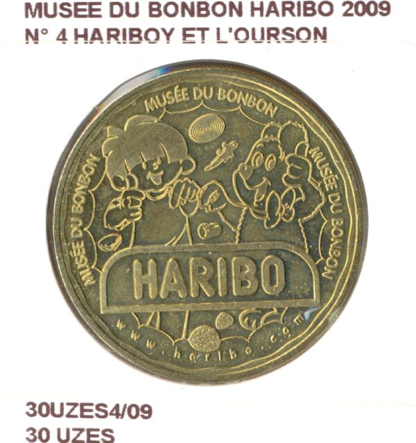 30 UZES MUSEE DU BONBON HARIBO N4 HARIBOY ET L'OURSON 2009 SUP-