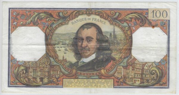 FRANCE 100 FRANCS CORNEILLE 5-10-1972 B.658 TTB