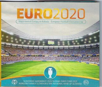 SLOVAQUIE 2021 UEFA SERIE 8 MONNAIES ET UNE MEDAILLE BU