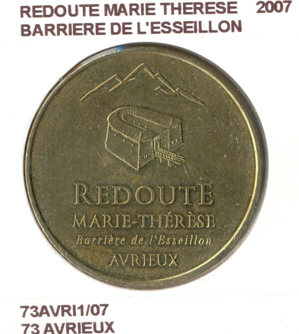 73 AVRIEUX REDOUTE MARIE THERESE BARRIERE DE L'ESSEILLON 2007 SUP-