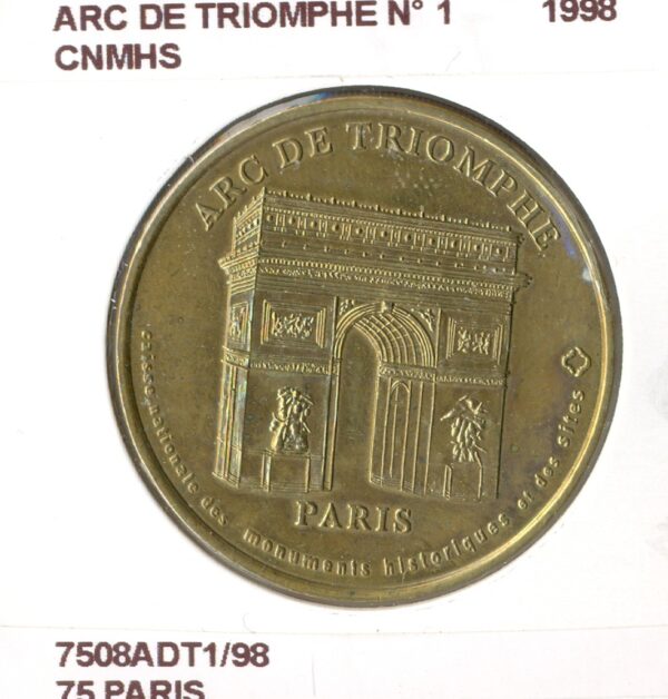 75 PARIS ARC DE TRIOMPHE N1 CNMHS 1998 SUP-