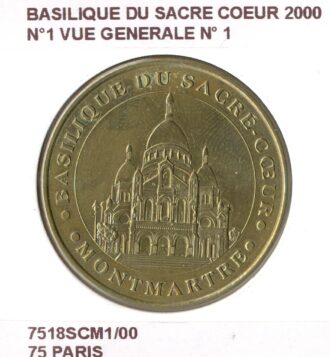 75 PARIS BASILIQUE DU SACRE COEUR N1 VUE GENERALE N1 2000 SUP-