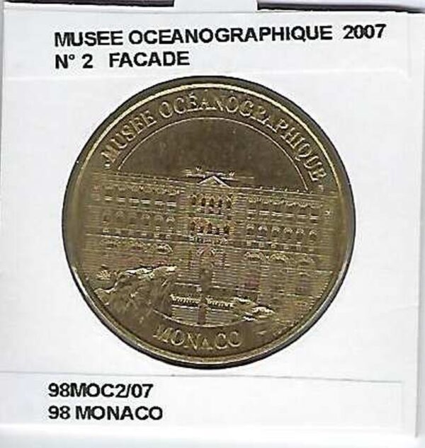 98 MONACO MUSEE OCEANOGRAPHIQUE Numero 2 FACADE 2007 SUP