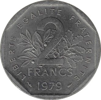 FRANCE 2 FRANCS ROTY 1979 SUP