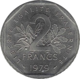 FRANCE 2 FRANCS ROTY 1979 SUP/NC