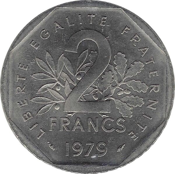 FRANCE 2 FRANCS ROTY 1979 SUP/NC