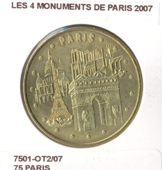 75 PARIS LES 4 MONUMENTS DE PARIS 2011 SUP-