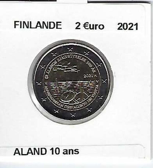 FINLANDE 2021 2 EURO COMMEMORATIVE ALAND 10 ANS SUP