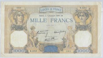 FRANCE 1000 FRANCS CERES ET MERCURE 07 12 1939 SERIE K.8505 TTB+