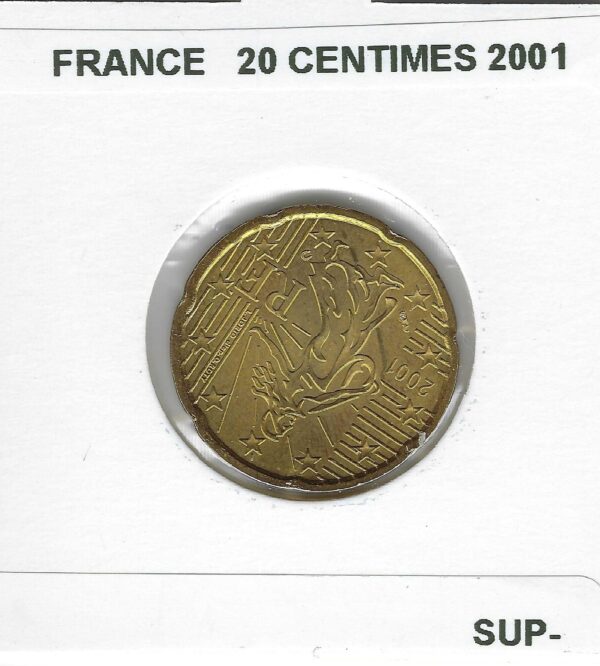 FRANCE 2001 20 CENTIMES SUP-