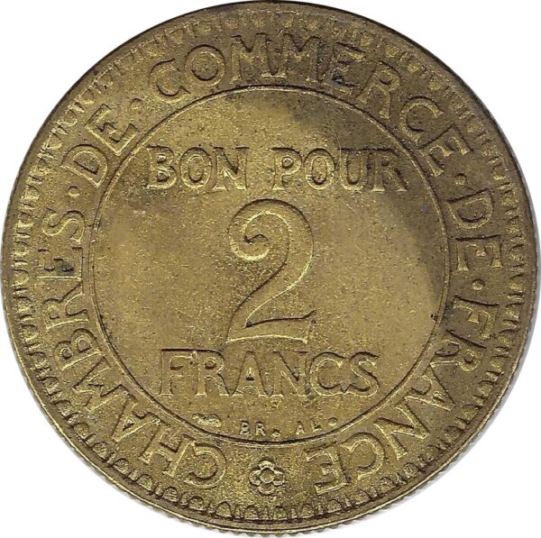 FRANCE 2 FRANCS DOMARD 1923 SUP N4 tache