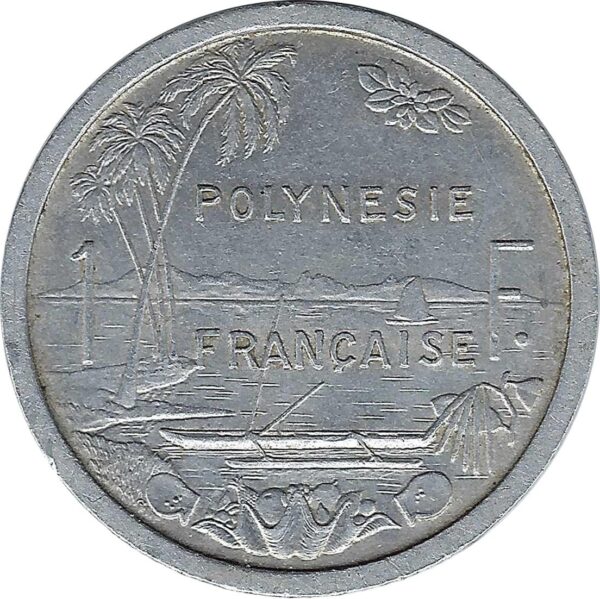 POLYNESIE FRANCAISE 1 FRANC 1965 TTB