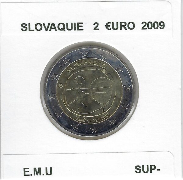 SLOVAQUIE 2009 2 EURO COMMEMORATIVE E.M.U SUP-