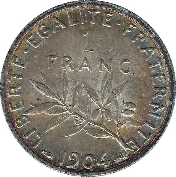 FRANCE 1 FRANC SEMEUSE 1904 TTB+